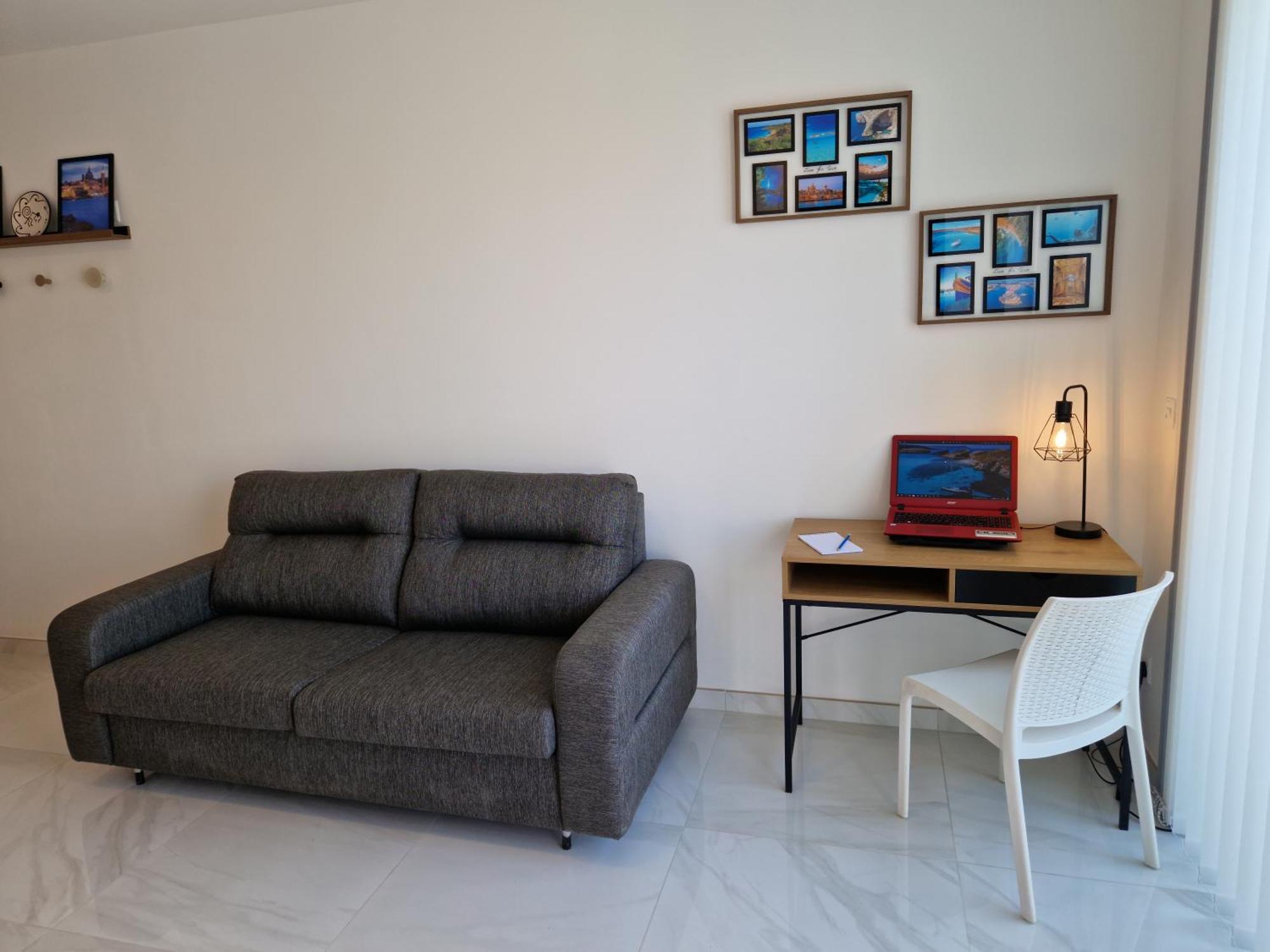 Ferienwohnung Sea View New Penthouse Terrace & Garage Parking St. Paul's Bay Exterior foto