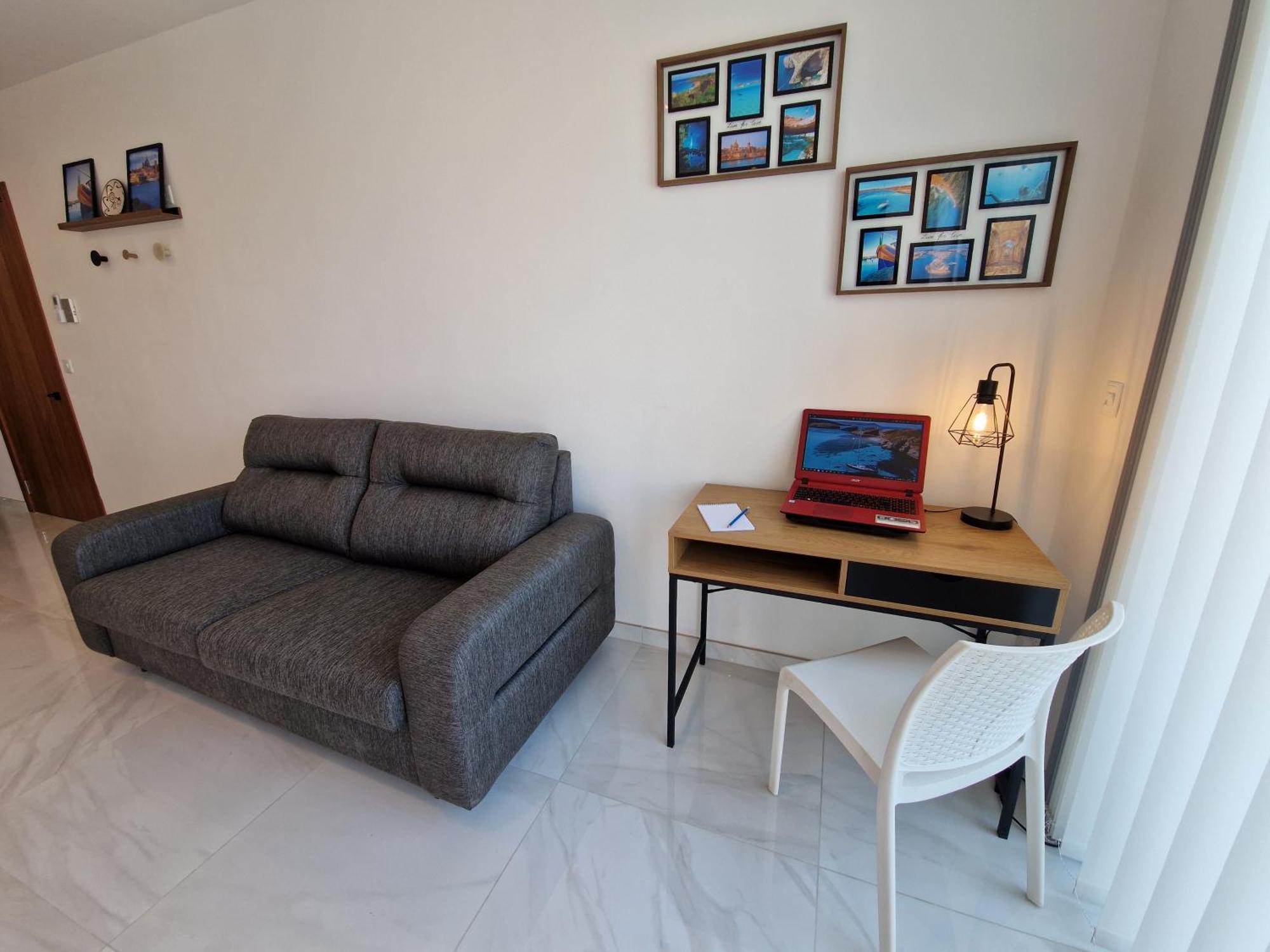 Ferienwohnung Sea View New Penthouse Terrace & Garage Parking St. Paul's Bay Exterior foto